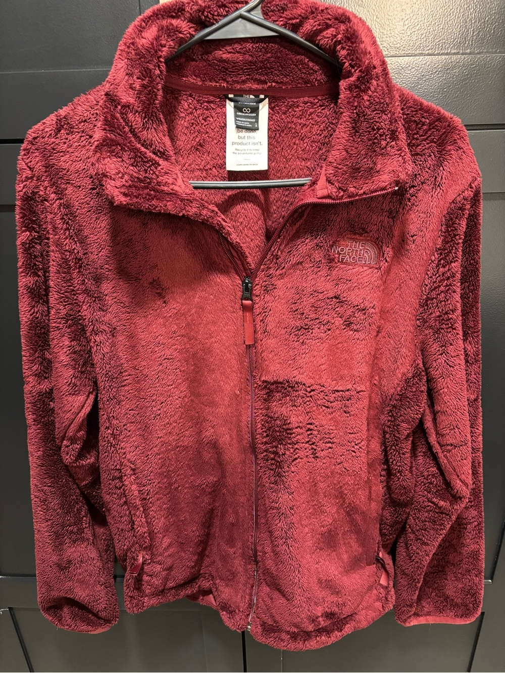 The North Face Women's Plush Full-Zip Teddy Jacket - Deep Red